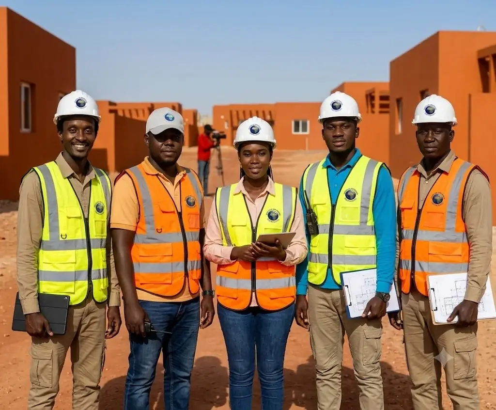 Équipe Group Prandi Sénégal sur le terrain